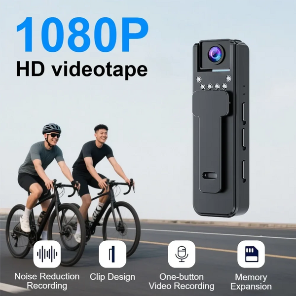 HD 1080P Mini Camera – Portable Body Cam with Infrared Night Vision