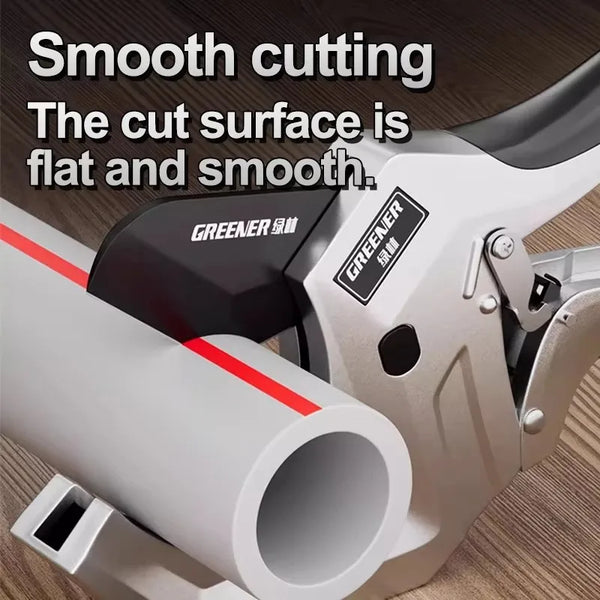 Ratcheting PVC Pipe Cutter with Precision Cutting & Lightweight Design