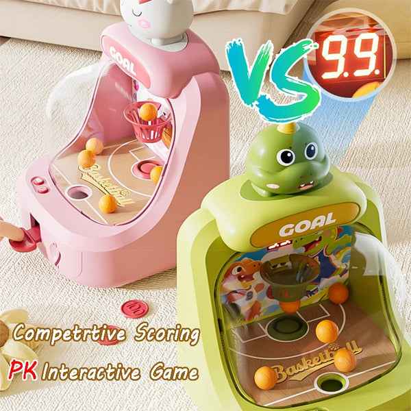 Kids Pinball Basketball Shooting Game – Electronic Scoring Arcade Board Toy