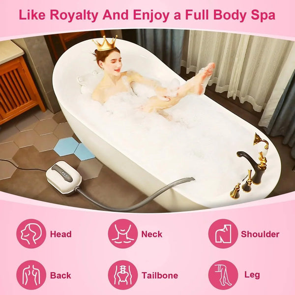 Home Surf Massage Bath Mat – Full Body SPA Hydrotherapy Bubble Machine (110V/220V)