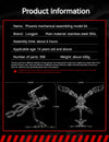 DIY Assembly 3D Metal Mechanical Model Kit – Scorpion, Cheetah, Wasp, Falcon, Pterosaur & Phoenix