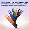 Desktop Aluminum Alloy Folding Phone Holder – Portable Keychain Universal Smartphone Stand