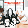Penguin Egg Boiler Rack – Silicone Egg Steamer Stand with Divider