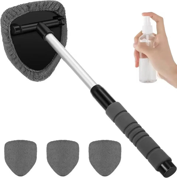 Telescopic Car Windshield Cleaning Brush – Microfiber Window & Glass Cleaner