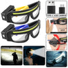 Safety Glasses with Built-In LED Lights – Anti-Fog Type-C Rechargeable Protective Glasses for Cycling, Welding & Outdoor Use