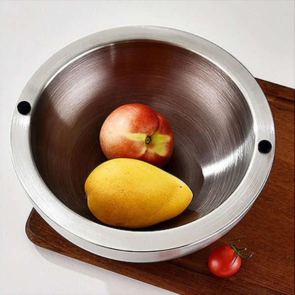 Chilled Serving Bowl – Double-Walled Stainless Steel Insulated Bowl for Dips, Sauces & Salads