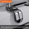 Car Seat Back Hook with Hidden Mount – Universal Headrest Storage Hanger