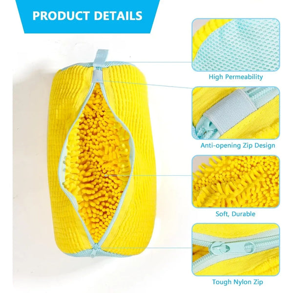 Reusable Shoe Washing Machine Bag – Protective Laundry Wash Bag for Sneakers & Casual Shoes
