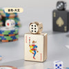 Rotating Dice Playing Cards Windproof Green Flame Gas Lighter – Novelty Collectible Pocket Lighter