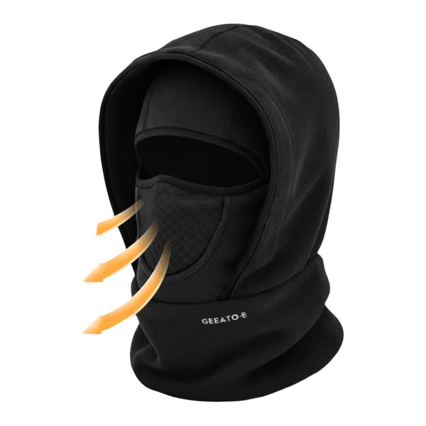 Waterproof Polar Fleece Balaclava with Thermal Hooded Neck Warmer