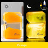 Luminous Quicksand Fluorescent Kerosene Lighter – Windproof Transparent Shell Creative Smoking Accessory Gift