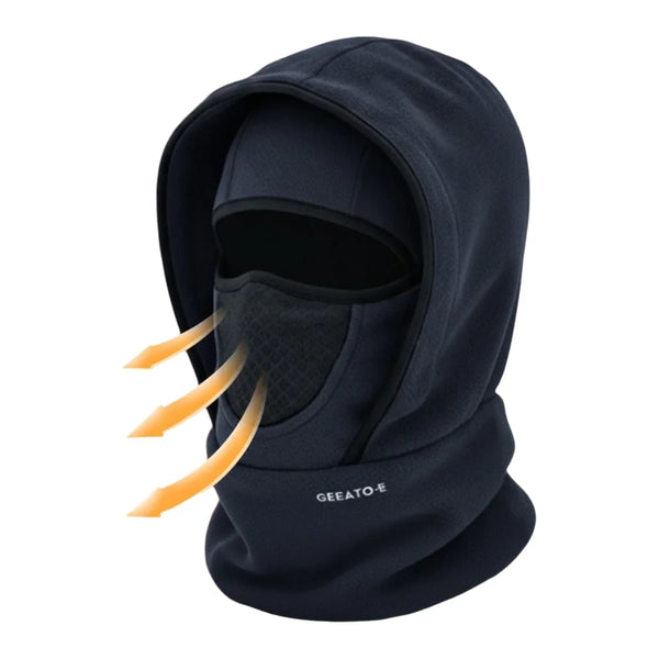 Waterproof Polar Fleece Balaclava with Thermal Hooded Neck Warmer