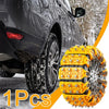 Heavy-Duty Rubber Anti-Skid Car Tire Chain — Universal TPU Snow & Mud Traction Aid (Single Piece)