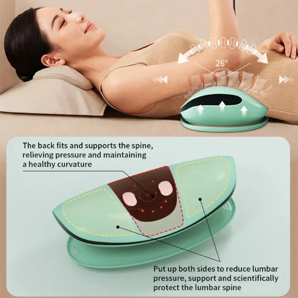 Intelligent Lumbar Massager – Electric Waist Traction Device with Heat & Vibration