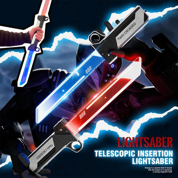 Double-Bladed Lightsaber Sword Toy – Luminous Interactive Cosplay Light Sword for Kids & Adults