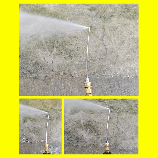 Stainless Steel High Pressure Cleaning Needle Nozzle – 1/4" Quick Connect Deep Cleaning Sprayer