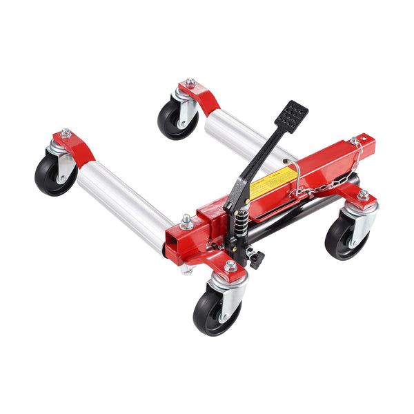 Wheel Dolly Heavy Duty Vehicle Positioning Ratchet Tire Jack Max Capacity 1500 Lbs Car Dolly for Car Auto Repair Moving