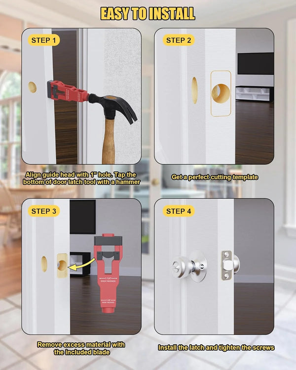 Professional Door Latch Mortise Installation Kit