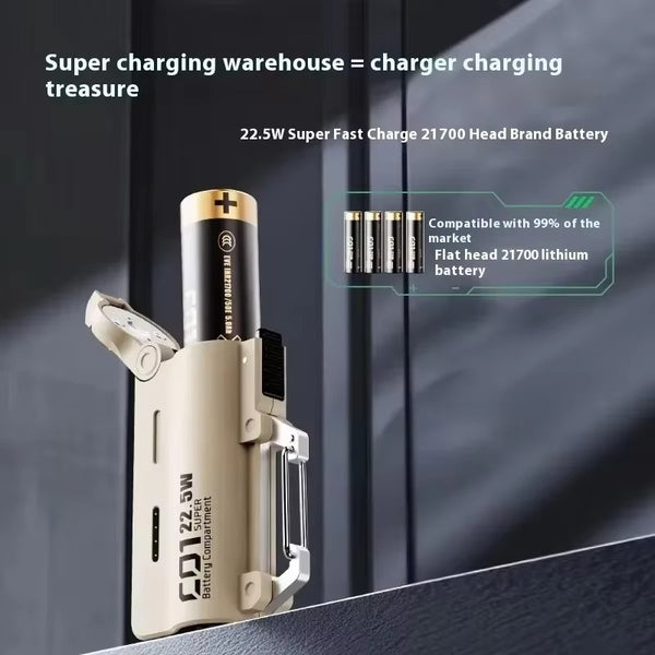 Outdoor Portable Mountaineering Buckle Power Bank