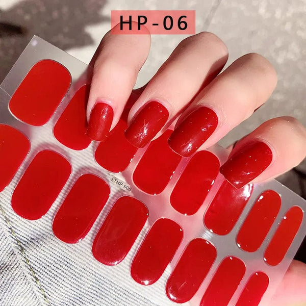 SearchFindOrder 06 Premium UV/LED Gel Nail Strips 16 Piece Set