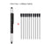 SearchFindOrder 1 Black 10 Black ink Multifunctional 6-in-1 Precision Pen Screwdriver Ruler Caliper Touchscreen Stylus Level and Ballpoint Pen