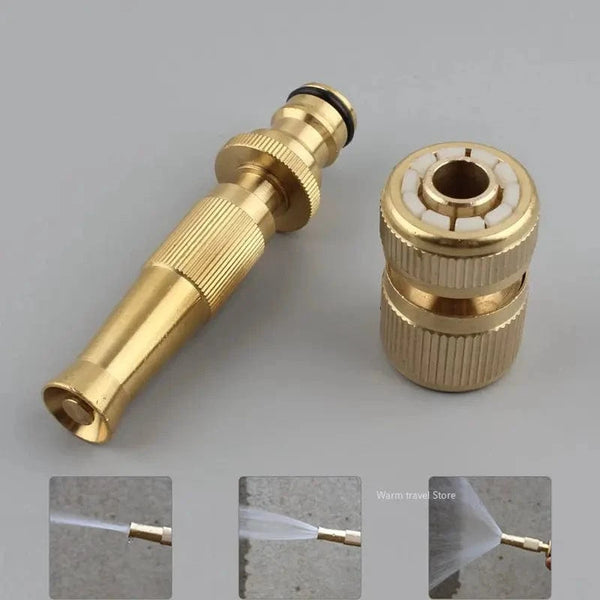 SearchFindOrder 1 set High Pressure Brass Water Gun with Adjustable Spray Nozzle