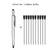 SearchFindOrder 1 Silver 10 BlackInk Multifunctional 6-in-1 Precision Pen Screwdriver Ruler Caliper Touchscreen Stylus Level and Ballpoint Pen