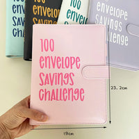 SearchFindOrder 100 Envelope Savings Challenge Book Set with Binder