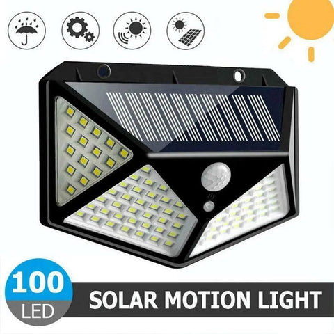 SearchFindOrder 100LED black 100 LED Solar Wall Lamp