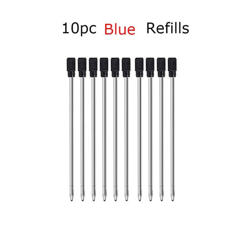 SearchFindOrder 10pc Blue Refills Multifunctional 6-in-1 Precision Pen Screwdriver Ruler Caliper Touchscreen Stylus Level and Ballpoint Pen