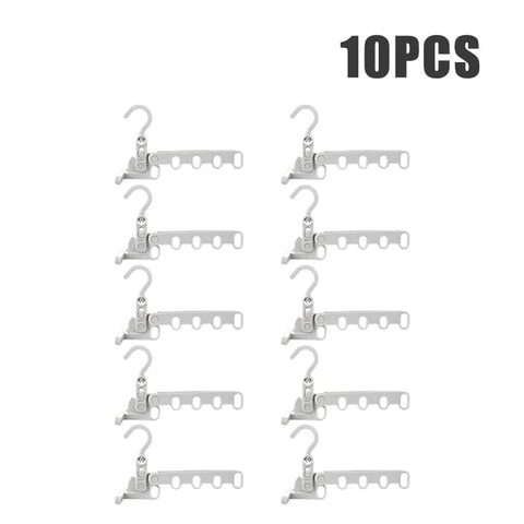 SearchFindOrder 10PCS Foldable Travel Clothes Hook