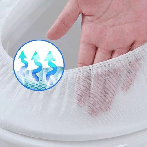 SearchFindOrder 10pcs white Hygiene Guard Travel Essentials 10-Pack Disposable Toilet Seat Covers
