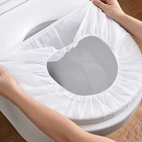 SearchFindOrder 10pcs white Hygiene Guard Travel Essentials 10-Pack Disposable Toilet Seat Covers