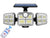 SearchFindOrder 122led Integrated Adjustable Wide-Angle Motion Sensor LED Solar Lamp