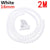 SearchFindOrder 16mm 2M White Spiral Flexible Tube Cable Wire Organizer & Protector Clip for Computer Cord Management Tools
