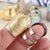 SearchFindOrder 1pc Adjustable Thimble Retro Armor Finger Protect Needle Ring Golden/Silver/Colorful Metal Sewing Crochet