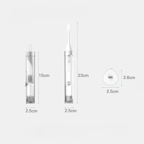 SearchFindOrder 1PC Travel Compact Folding Toothbrush with Toothpaste Holder