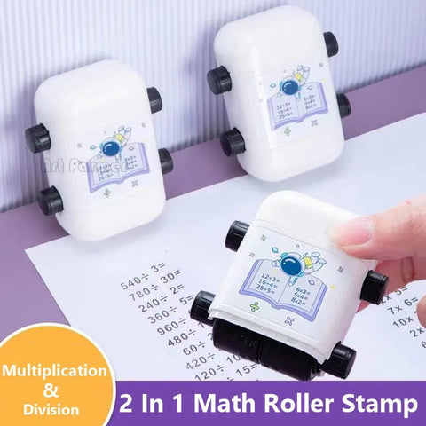 SearchFindOrder 2-in-1, Multiplication, Addition, Subtraction and Division Smart Stamp Set for Kids