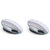 SearchFindOrder 2pcs Frameless C 360 Wide Angle Convex Dual-Mount Rear-View Blind Spot Mirrors