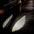 SearchFindOrder 2PCS Rearview Mirror Light Angel Wings Carpet Projection