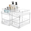 SearchFindOrder 2PCS Transparent Storage Rack