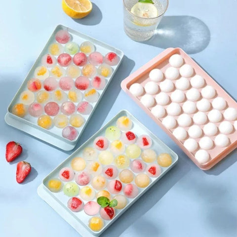 SearchFindOrder 33-in-1 Arctic Sphere Craft Ice Hockey Mold for Whiskey Balls, Popsicles, and Lollipops Ultimate Kitchen Freeze Fun