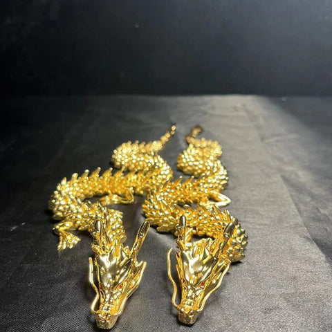 SearchFindOrder 3D Brass Dragon Home Decoration with Mystic Scales