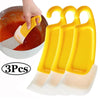 SearchFindOrder 3pcs Multi-Purpose Silicone Spatula Ideal for Kitchen Cleanup, Cake Baking, and Pastry Work