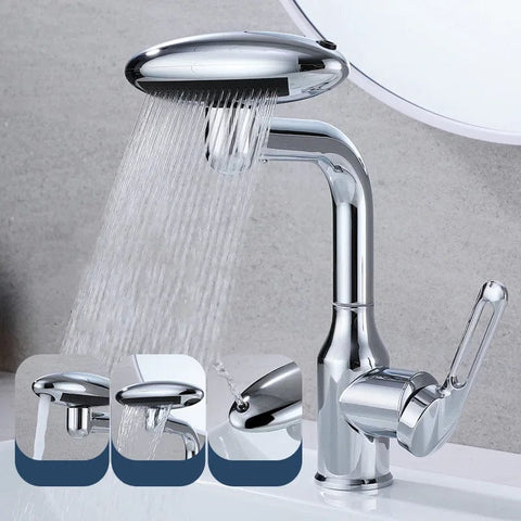 SearchFindOrder 4 in 1 360° Rotation Universal Waterfall Basin Faucet