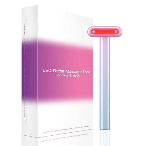 SearchFindOrder 4-in-1 Skincare Red Light Therapy, EMS Microcurrent, Anti-Aging, Skin Tightening Tool