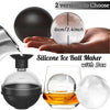 SearchFindOrder 4 pack Silicone Ice Ball Maker