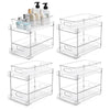 SearchFindOrder 4PCS Transparent Storage Rack