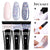SearchFindOrder 55262-6 Blossom Gel French Elegance Nail Kit 15ml Quick Extension Gel Set Soak Off Formula for DIY Manicures and Nail Art Perfection