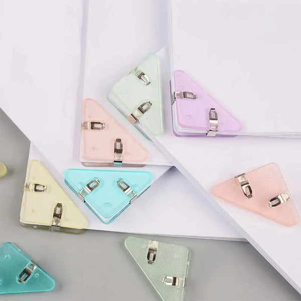 SearchFindOrder 5pcs-random colors Multi Color Triangular Corner Clip